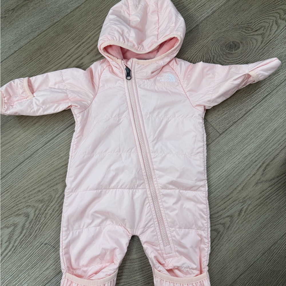 The North Face Light Pink Kids One Piece Footie